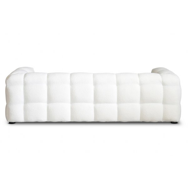 Nivou 3-seters sofa i Bouclè - Cream + Møbelføtter Nivou 3-seters sofa i Bouclè - Cream + Møbelføtter