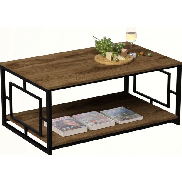 Kelvin salongbord - Valn�tt/svart