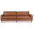 Sand 3,5-seter sofa 260 cm - Cognac kolr