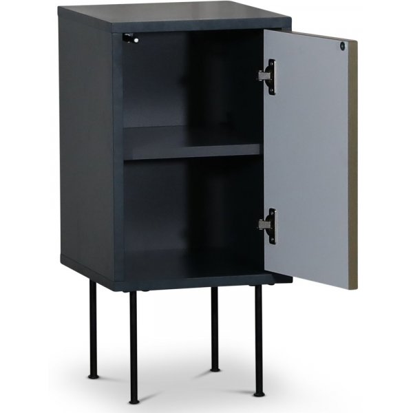 Volum nattbord - Gråblå / messing Volum nattbord - Gråblå / messing