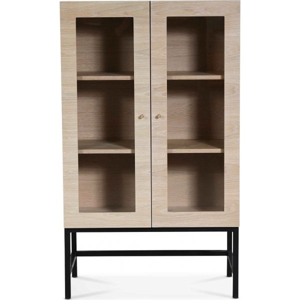 Carl vitrineskap (Highboard) - Whitewash oak