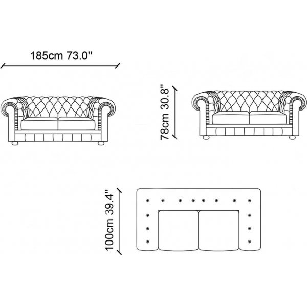 Cupon 2-seters sofa - Grønn Cupon 2-seters sofa - Grønn