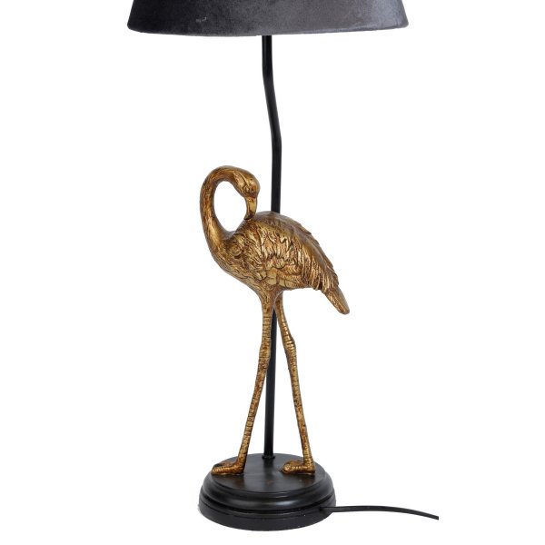 Bird lampefot - messing/svart