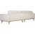 Ranger bred sofa i beige kordflyel - 280 cm