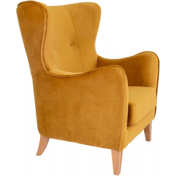 Campo lenestol - Gul/bøk Campo lenestol - Gul/bøk