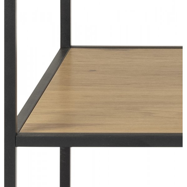 Seaford skrivebord 130 cm - Eik/svart Seaford skrivebord 130 cm - Eik/svart