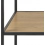 Seaford skrivebord 130 cm - Eik/svart