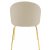 Giovani Velvet stol - Lysbeige/Messing