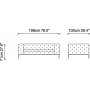 Fashion 2-seters sofa - Gr
