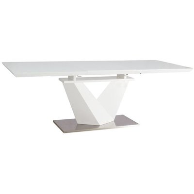 Taylor uttrekkbart spisebord 85x160-220 cm - Hvit