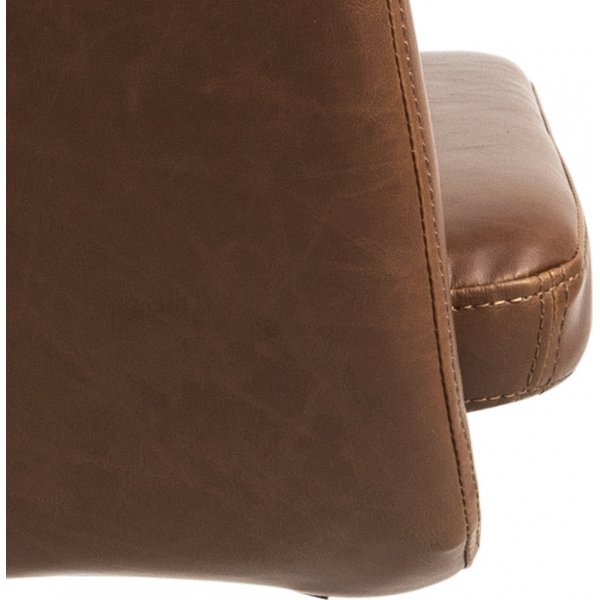 Nora kontorstol - Brun PU