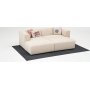 Linden mini divan sofa venstre - Krem