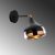 Yildo vegglampe 6901 - Sort/kobber