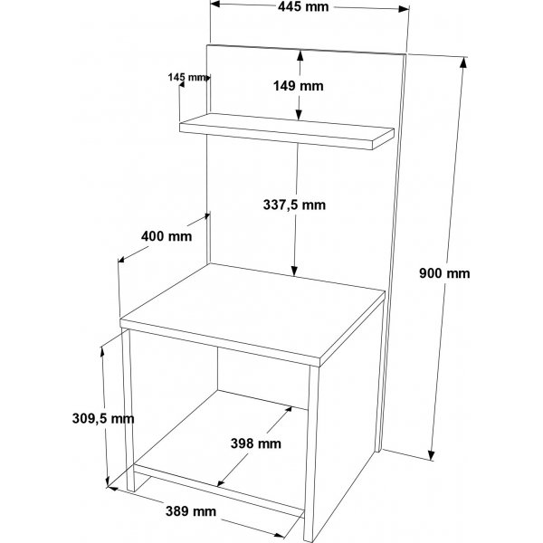 Palas nattbord - Hvit Palas nattbord - Hvit