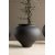 Rellis vase 18 x 18 cm - Sort