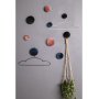 Giza Veggknapper for oppheng - Rosa / messing - 3 stk