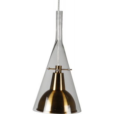 Malm taklampe - Glass / gyldent metall