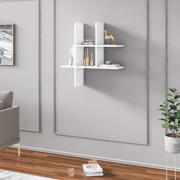 Valle vegghylle - Hvit