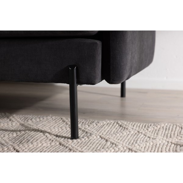 Antibes 2-seters sofa - Sort/Mørkegrå Antibes 2-seters sofa - Sort/Mørkegrå