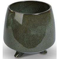 Krukke Dreie med tre føtter H12,8 cm - Grønn Krukke Dreie med tre føtter H12,8 cm - Grønn