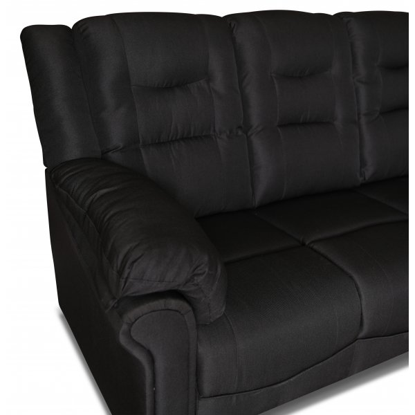 Peking hjrnesofa - Sort + Flekkfjerner for mbler