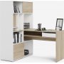 Function Plus skrivebord 135,2 x 100,2 x 153 cm - Hvit/eik