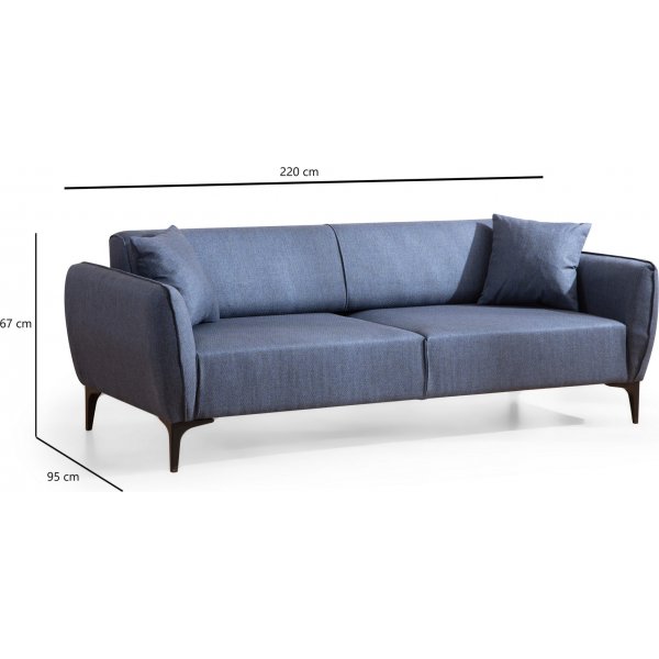 Belissimo 3-seters sofa - Blå Belissimo 3-seters sofa - Blå