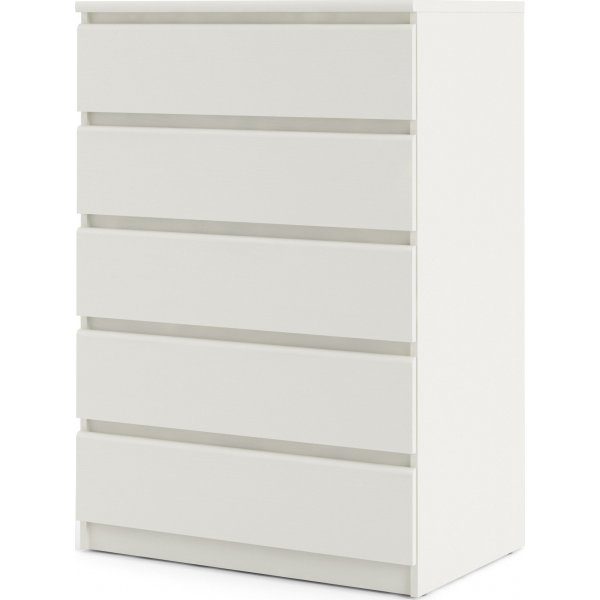 Naia kommode med 5 skuffer - Hvit boks Naia kommode med 5 skuffer - Hvit boks