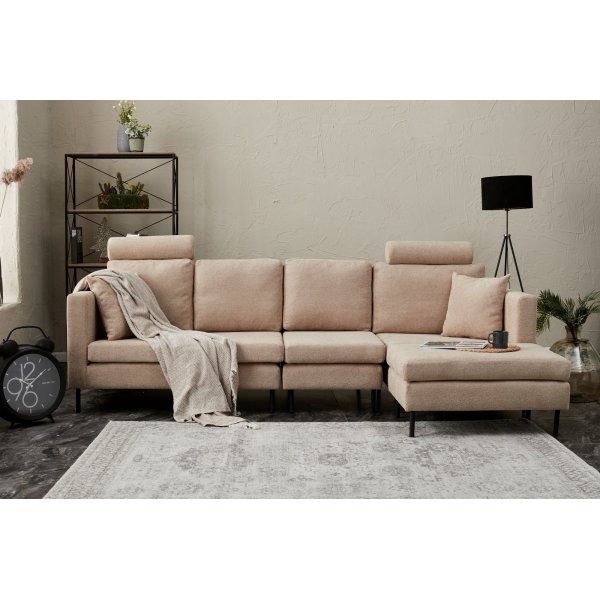 Stelo modulsofa - Beige/svart Stelo modulsofa - Beige/svart