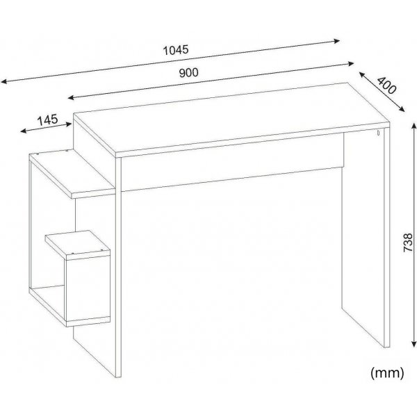 Alaska skrivebord - Hvit