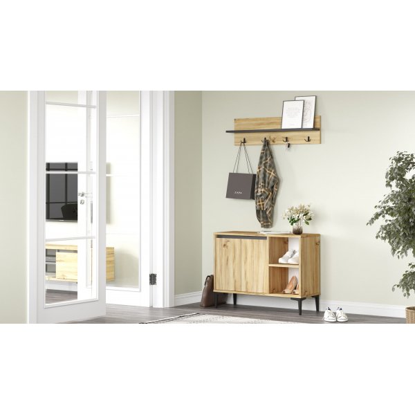 Aristo hallmøbler - Filt/antrasitt Aristo hallmøbler - Filt/antrasitt