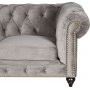 Montgomery Chesterfield 2-seters sofa - Gr flyel