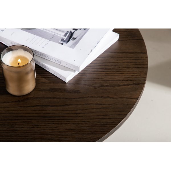 Olivia sofabord Ø80 cm - Mokka Olivia sofabord Ø80 cm - Mokka