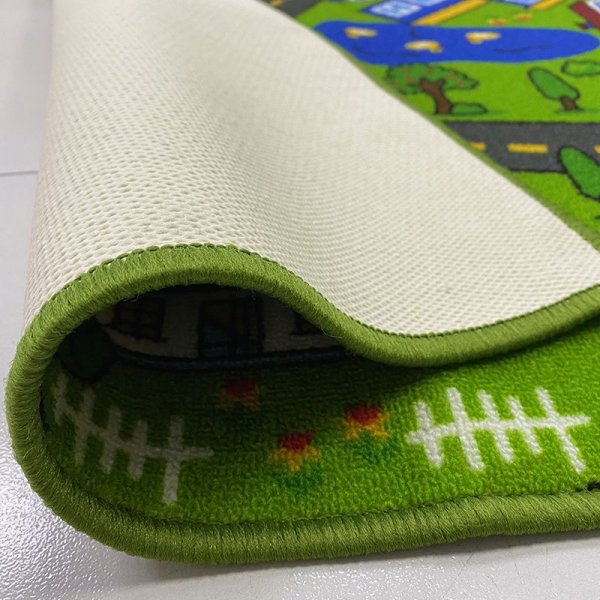 Barneteppe Trafikkteppe City, tuftet - 133x175 cm