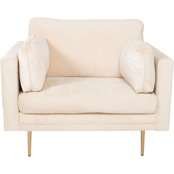 Lenestol Savanna - Beige (Fløyel) / Messingben Lenestol Savanna - Beige (Fløyel) / Messingben