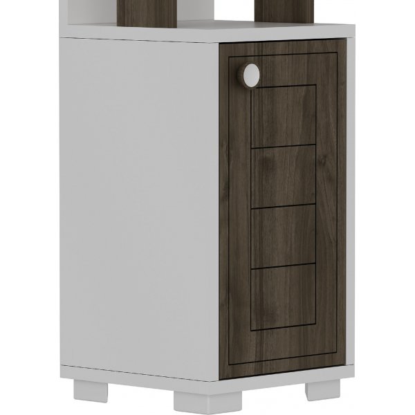 Canard bokhylle - Hvit/valnøtt Canard bokhylle - Hvit/valnøtt