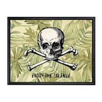 Bilde dødningehode - Svart ramme Bilde dødningehode - Svart ramme