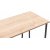 Lissa skrivebord 120 x 50 cm - Safir eik/sort