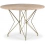 Zoo spisebord 105 cm - Messing / Beige Empradore