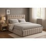 Sengeramme med LED-belysning 180x200 cm