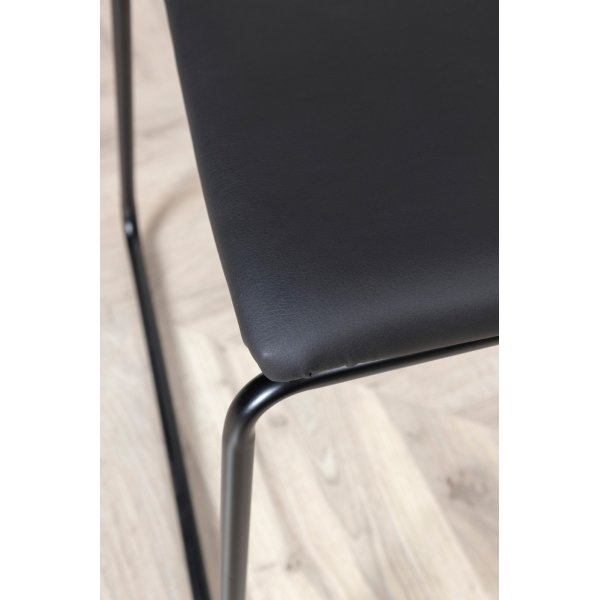 Frekvens stol - Svart PU