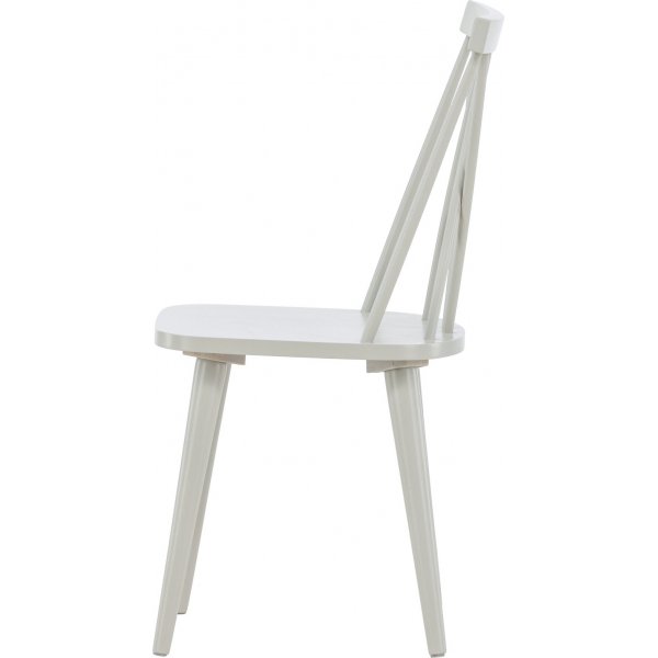 Mariette spisestol i flettet graktig