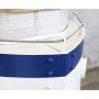Vintage skipsbar - Hvit/bl