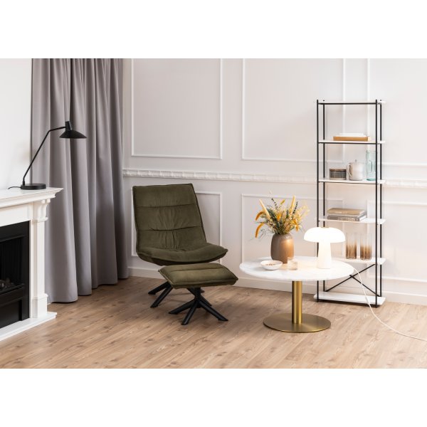 Blizzard lenestol med fotskammel - Gr�nn