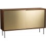 Volum skjenk 132 cm - Valntt/messing