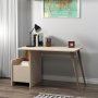 Suave skrivebord 125,2 x 60 cm - Lys valntt/beige