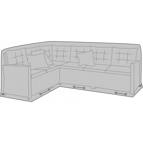 Luksus møbeltrekk til hjørnesofa - Sort Luksus møbeltrekk til hjørnesofa - Sort