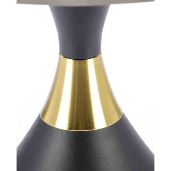 Scalita salongbord 50 cm - Sort marmor/sort/gull