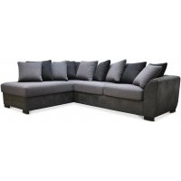 Delux sofa med åpen ende venstre - Grå/Antrasitt/Vintage Delux sofa med åpen ende venstre - Grå/Antrasitt/Vintage