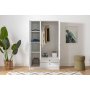 Lia garderobe 105 x 52 x 178 cm - Hvit